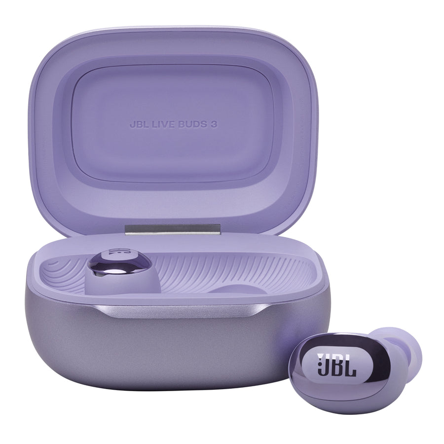 JBL Live Buds 3 True Wireless Noise Cancelling In-Ear Headphones with Smart Case - Purple