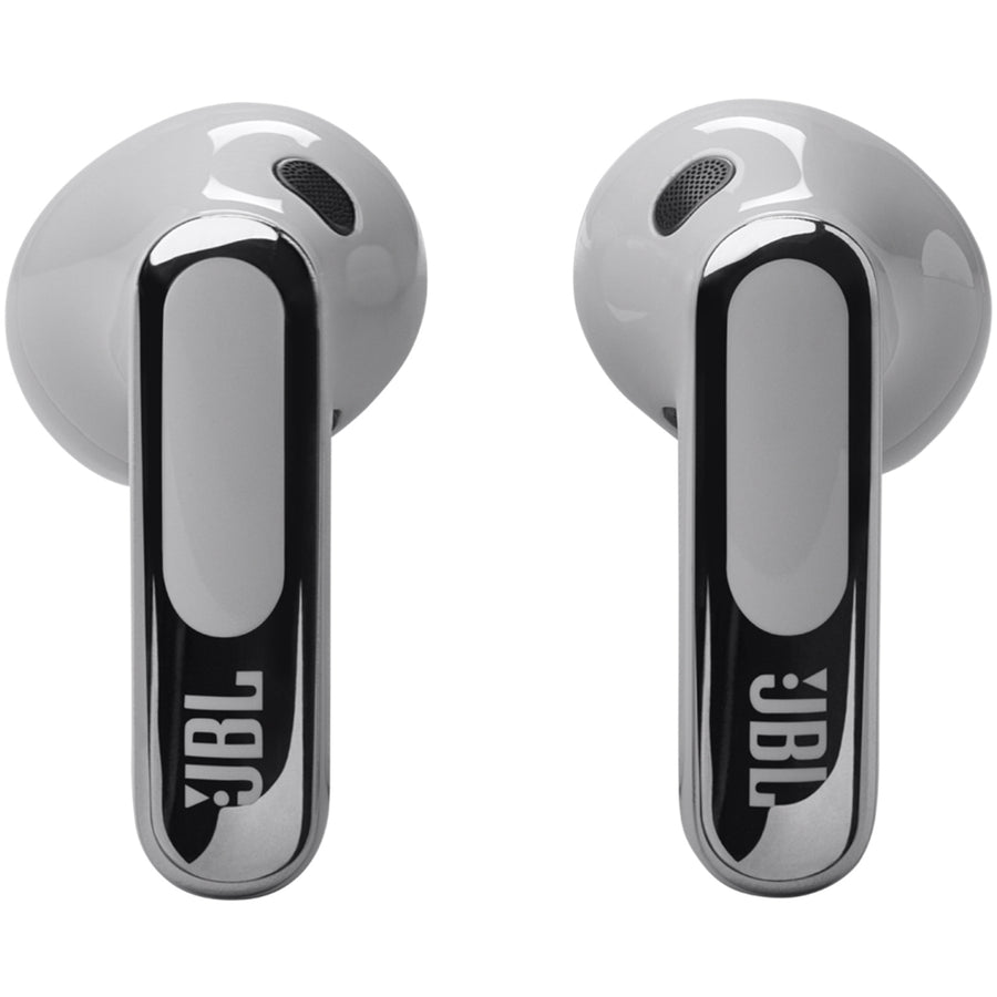 JBL Live Flex 3 True Wireless Noise Cancelling Open-Fit Earbuds with Smart Case - Silver