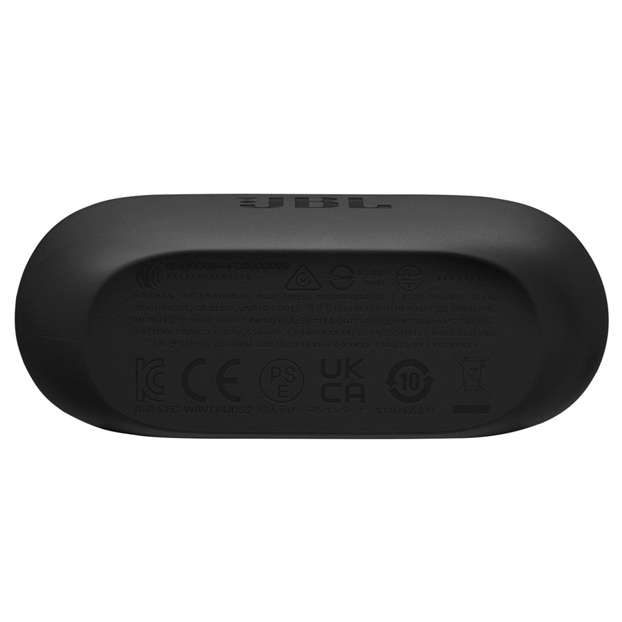 Harman JBLWBUDS2BLK - JBL WAVE BUDS 2 TWS HEADPHONES - BLACK