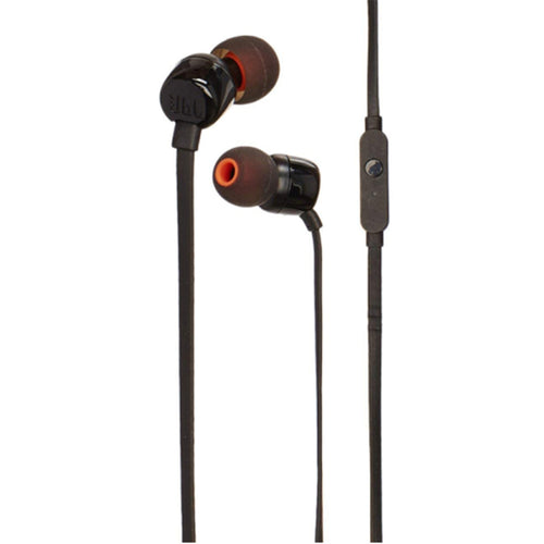 JBL Tune T110 Wired In-Ear Headphones - Black