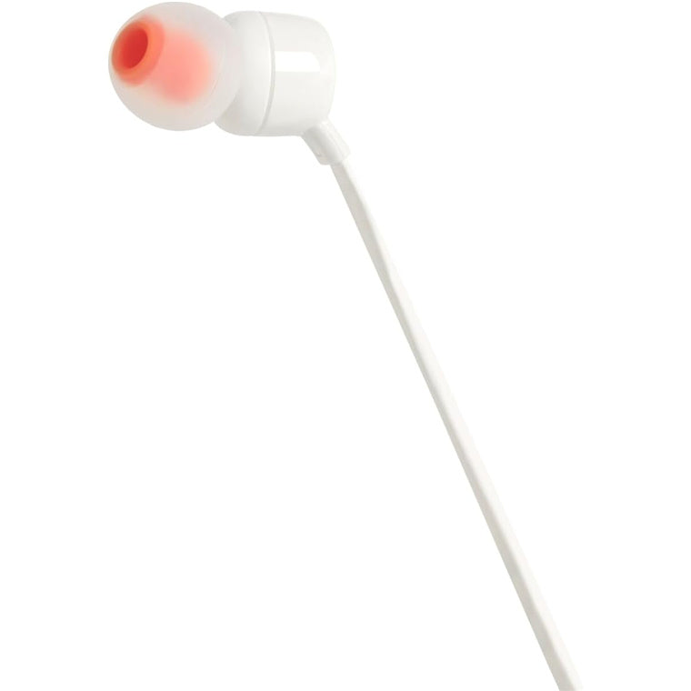 Harman JBLT110WHTE - JBL T110 IN-EAR HEADPHONE - WHITE