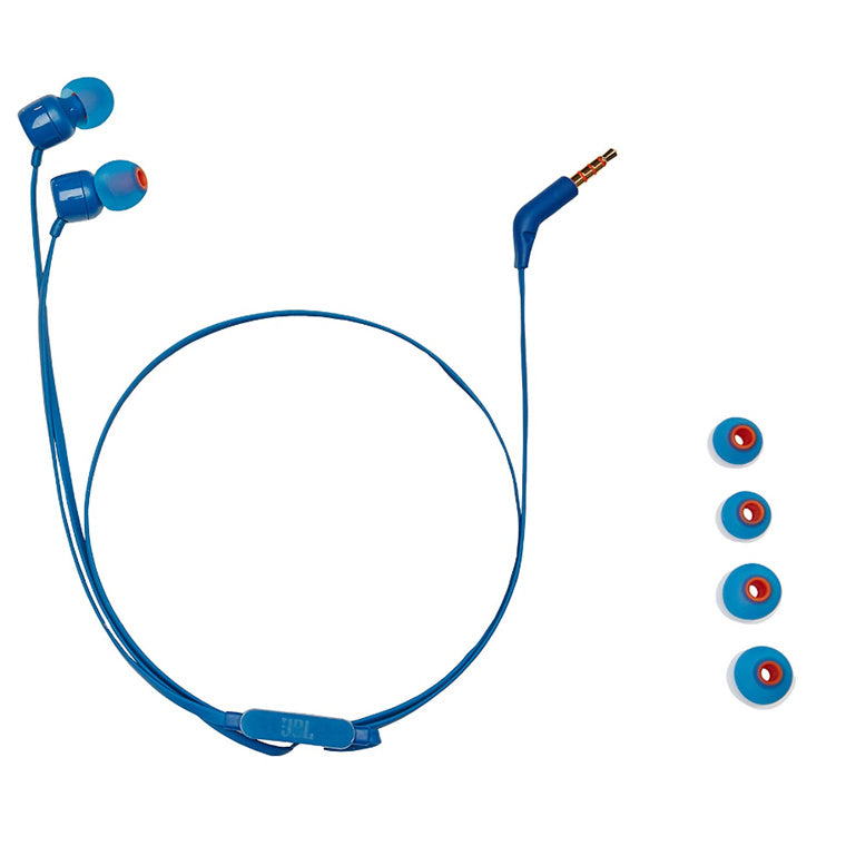 JBL Tune T110 Wired In-Ear Headphones - Blue