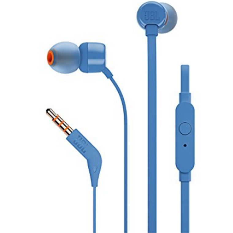 JBL Tune T110 Wired In-Ear Headphones - Blue