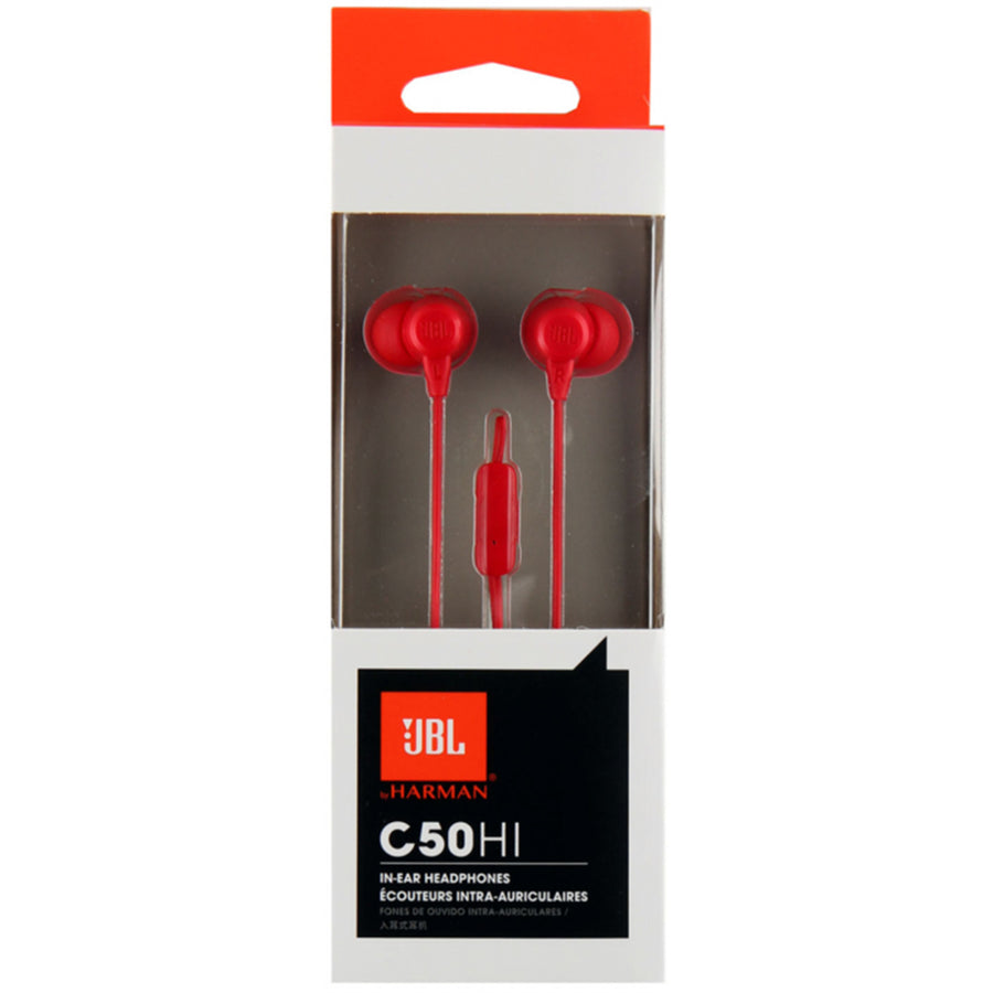 Harman JBLC50HIREDE - JBL C50HI IN-EAR WIRED HEADPHONES - RED