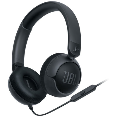 JBL JR 320 Wired On-Ear Headphones for Kids - Black