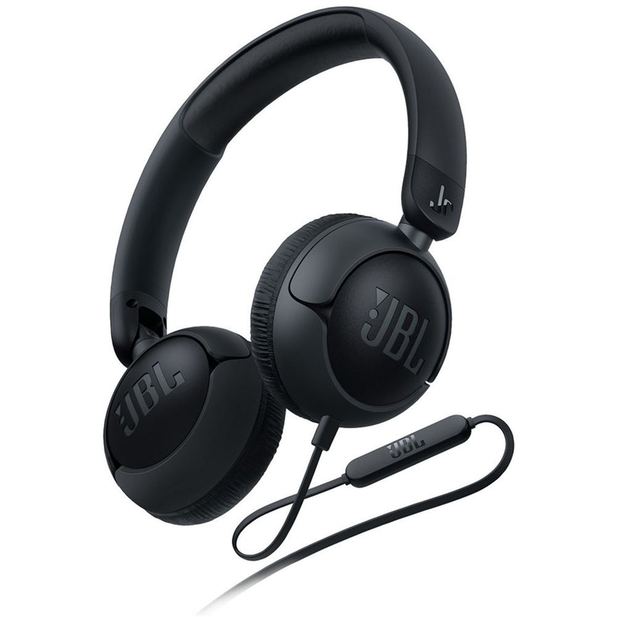 JBL JR 320 Wired On-Ear Headphones for Kids - Black