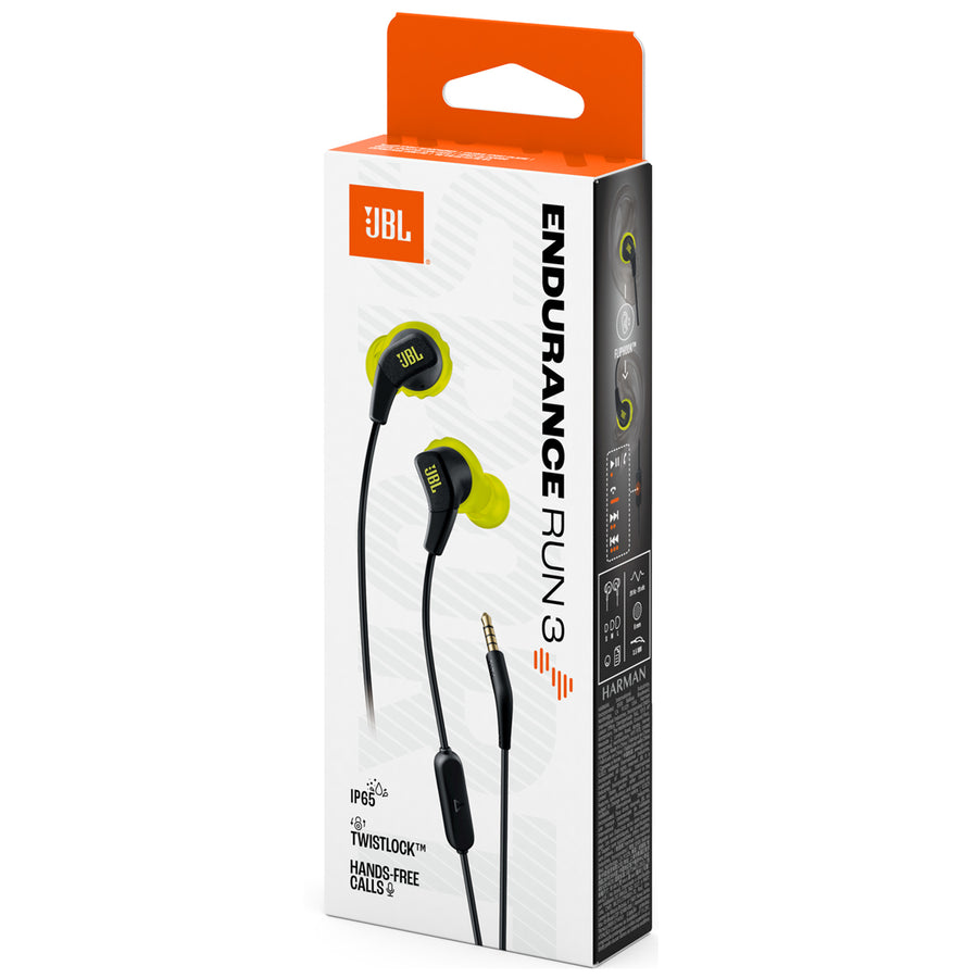 Harman JBLENDURRUN3BLKL - JBL ENDURANCE RUN 3 WIRED HDPHNS - BLACK