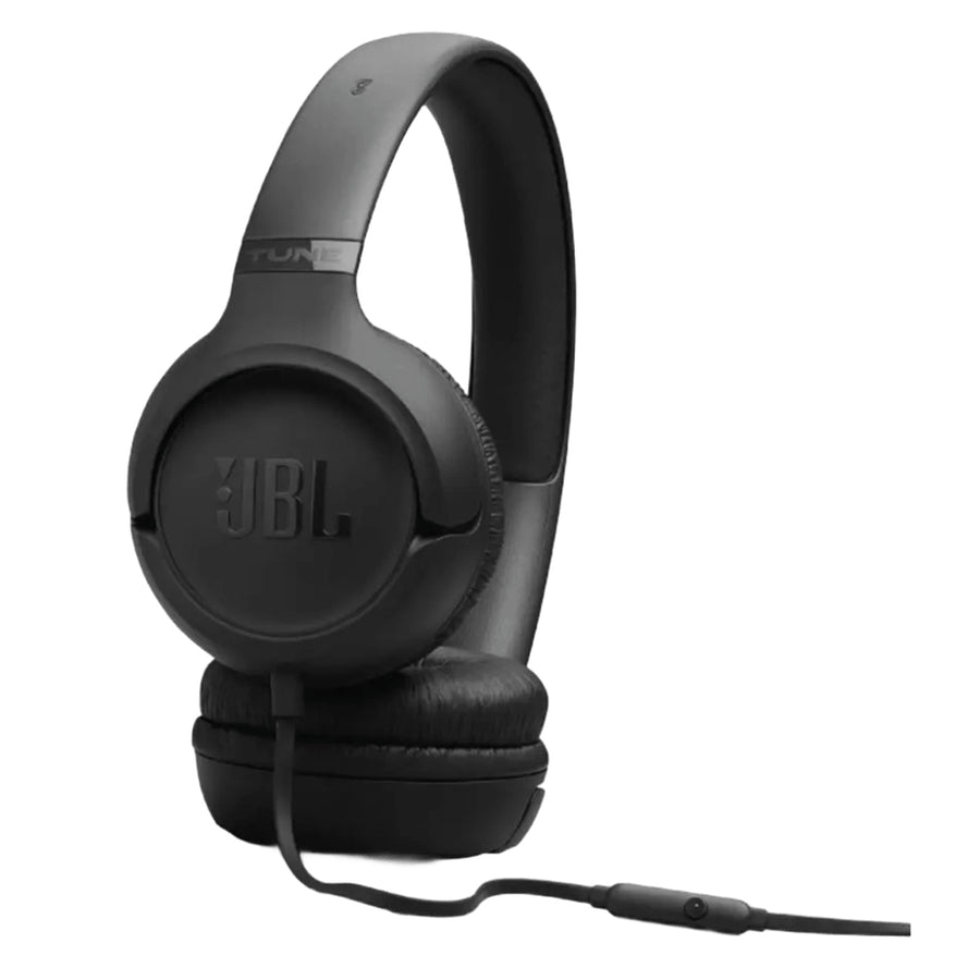 JBL Tune 530 Wired On-Ear Headphones - Black