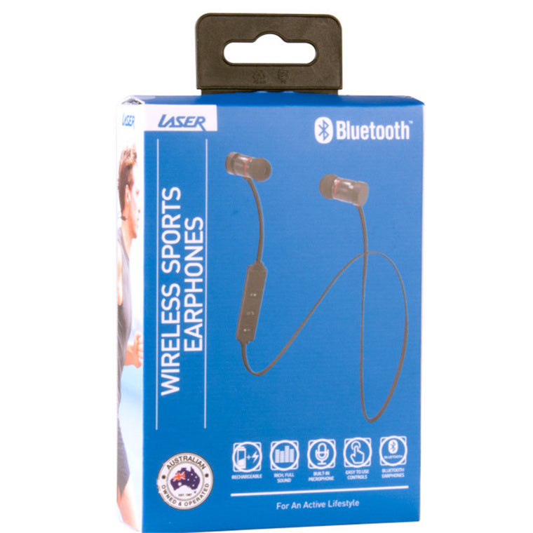 Laser  AO-BT180 Wireless In-Ear Headphones - Black