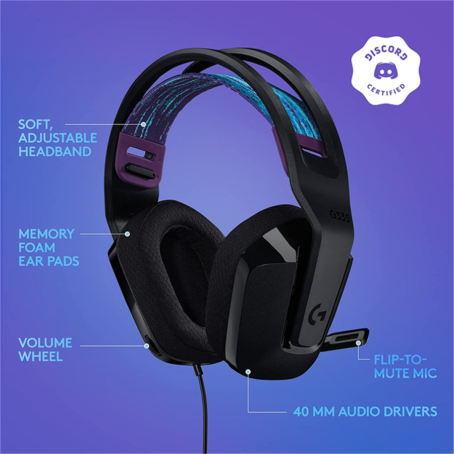 Logitech 981-000979 - G335 WIRED GAMING HEADSET - BLACK