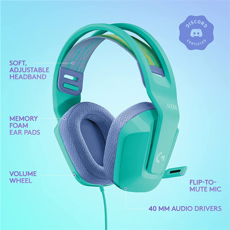 Logitech 981-001025 - G335 WIRED GAMING HEADSET - MINT