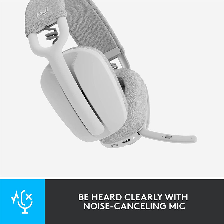Logitech Zone Vibe 100  Headset - Off White