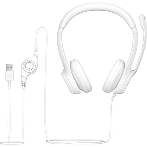 Logitech H390 USB DIGITAL HEADSET - OFF WHITE