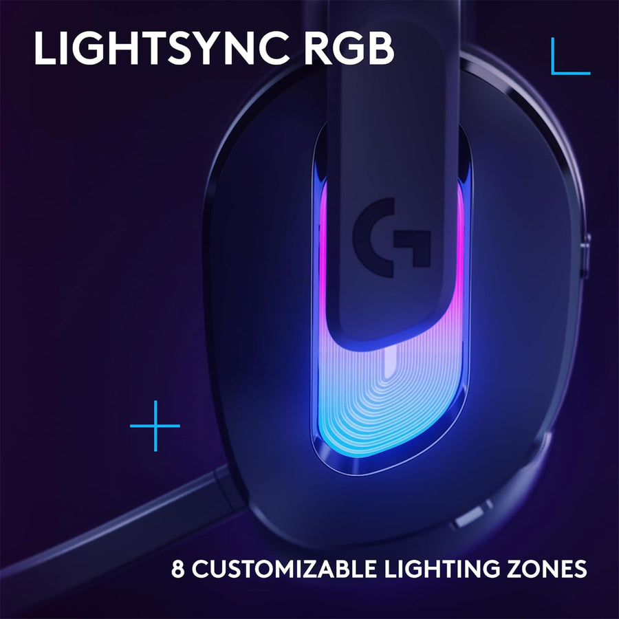 Logitech LIGHTSPEED G522 Wireless RGB Gaming Headset - Black
