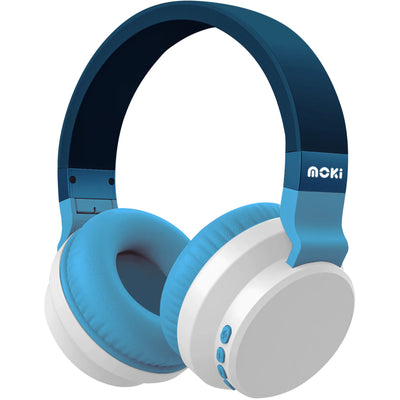 MOKI Headphones ACC-HPCWOB - Moki Colourwave Wireless Headphones - Ocean Blue