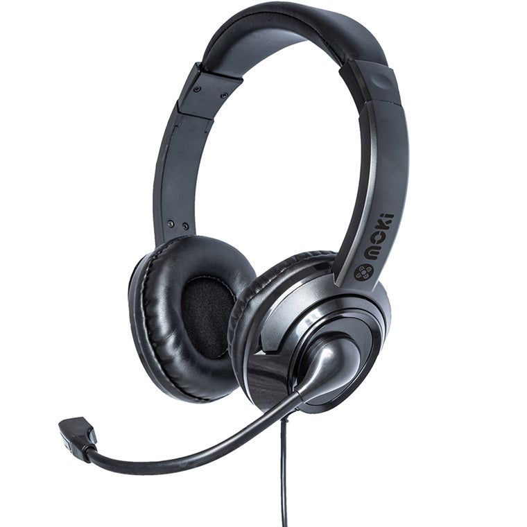 Moki USB Headphones + Boom Microphone