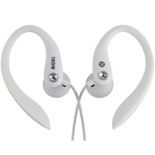 Moki  ACC-HCS Wired Sports In-Ear Headphones - White