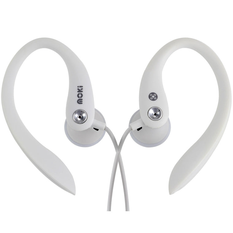 Moki  ACC-HCS Wired Sports In-Ear Headphones - White