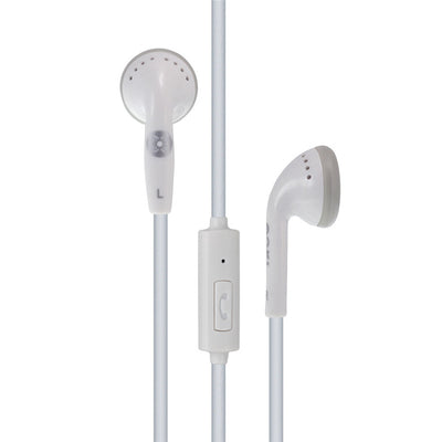 MOKI Earphones ACC-HPMCMW - Moki Stereo Earphones + Microphone - White
