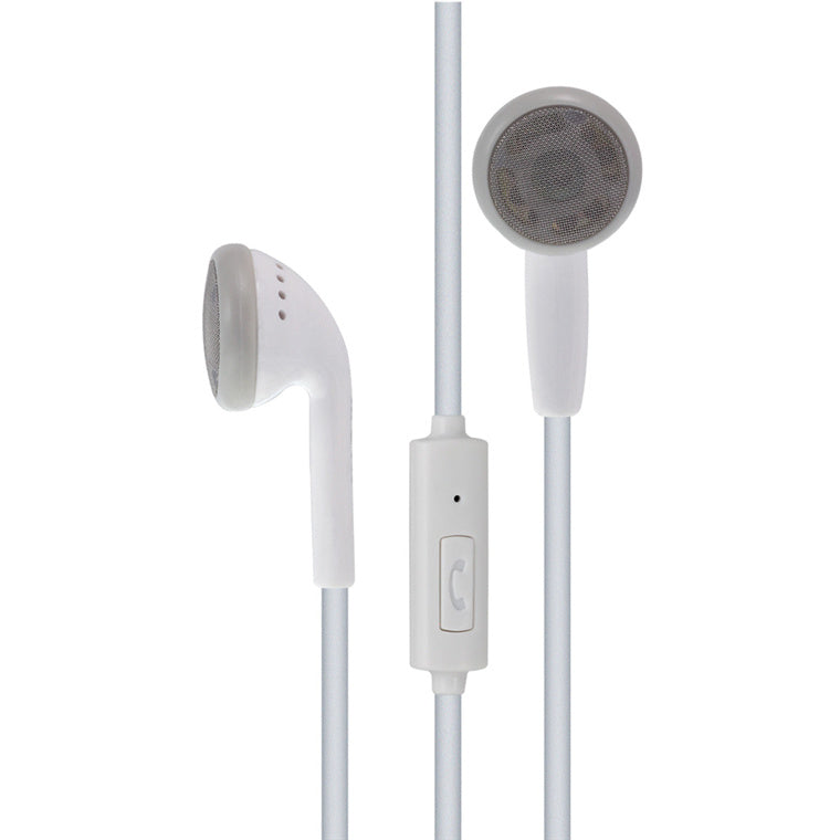 MOKI Earphones ACC-HPMCMW - Moki Stereo Earphones + Microphone - White