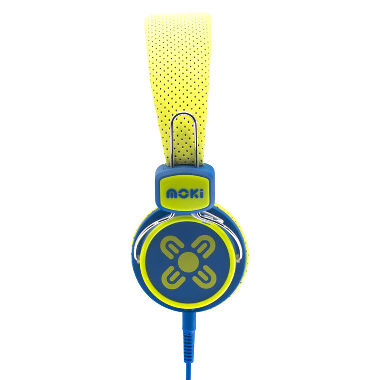 Moki  ACC-HPK Wired Headphones for Kids - Yellow & Blue