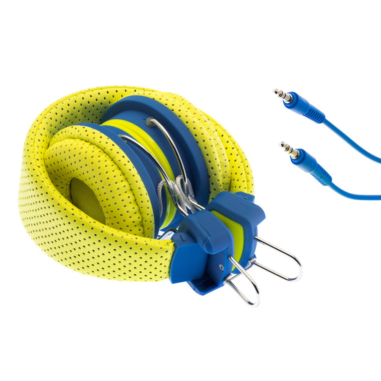 Moki  ACC-HPK Wired Headphones for Kids - Yellow & Blue