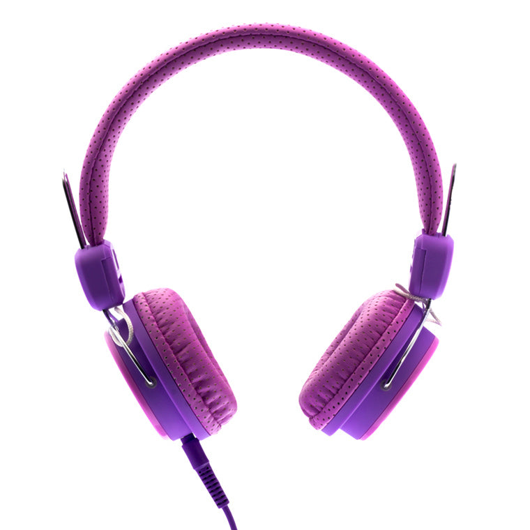 MOKI Headphones ACC-HPKSPP - Moki Kid Safe Headphones Pink/Purple