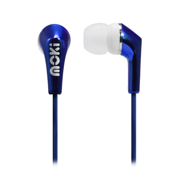 MOKI Earphones ACC-HPMLCB - Moki Metallics Earphone - Blue