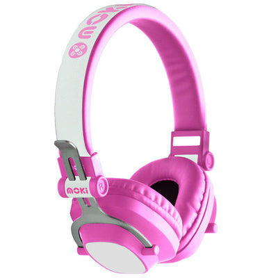 MOKI Headphones ACC-HPEXKP - Moki EXO Kids Wireless Headphones - Pink
