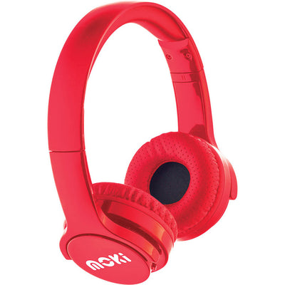 MOKI Headphones ACC-HPBRIR - Moki Brites Wireless Headphones Red