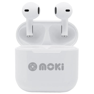 MOKI Earphones ACC-MPMPMWK - MokiPods Mini TWS Earphones for Kids Volume Limited - White