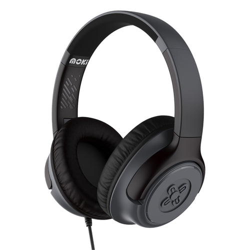 Moki Mixi Type-C Connect Wired Volume Limited Headphones - Black/Grey