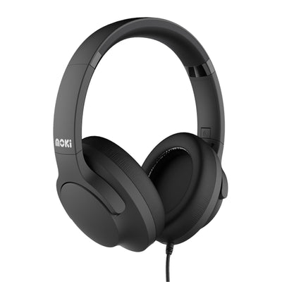 MOKI Headphones ACC-HPCOBK - Moki USB-C Connect Headphones + Inline Microphone & Control - Black