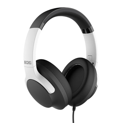 Moki ACC-HPCOBW USB-C Kopfhörer + Inline-Mikrofon & Steuerung – Schwarz & Weiß