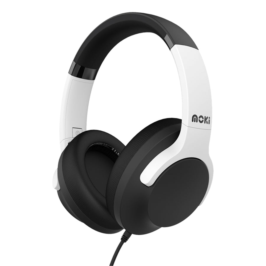 Moki ACC-HPCOBW USB-C Kopfhörer + Inline-Mikrofon & Steuerung – Schwarz & Weiß