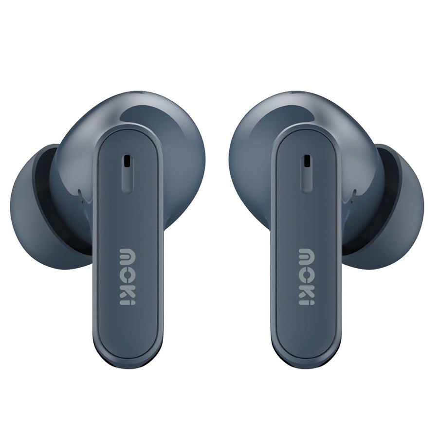 MOKI Earphones ACC-TWSMPSB - MokiPods True Wireless Stereo Earphones - Steel Blue