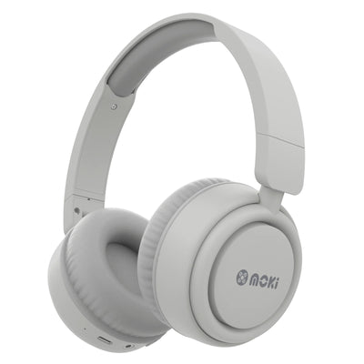 MOKI Headphones ACC-HPSTWH - Moki Staple Wireless Headphones - Cloud