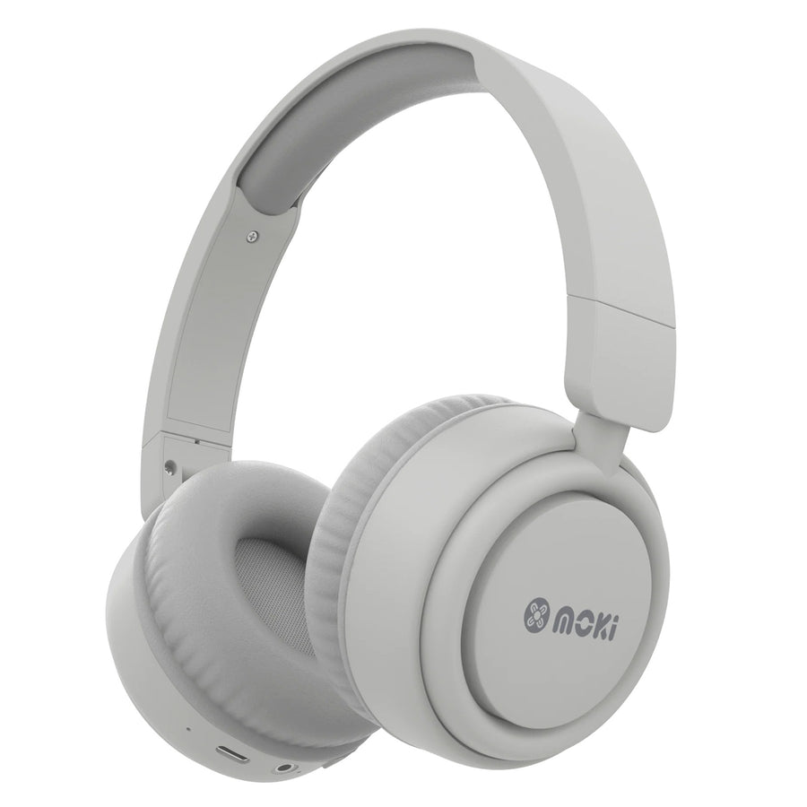 MOKI Headphones ACC-HPSTWH - Moki Staple Wireless Headphones - Cloud