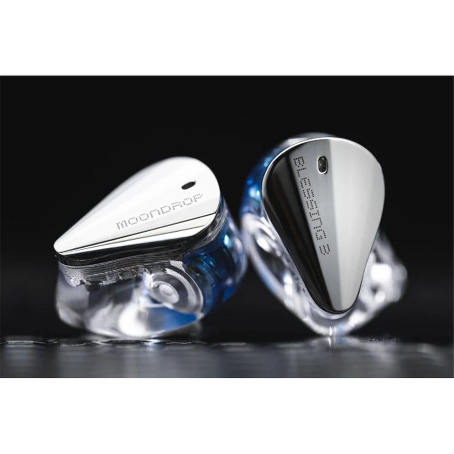 MOONDROP BLESSING 3  2DD + 4BA Hybrid Wired In-Ear Monitor Headphones - Silver