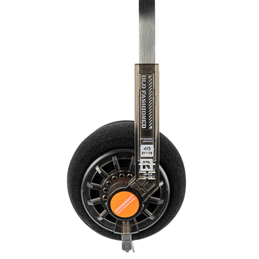 MOONDROP Old Fashioned  Open-Backed Wired On-Ear Headphones - Black