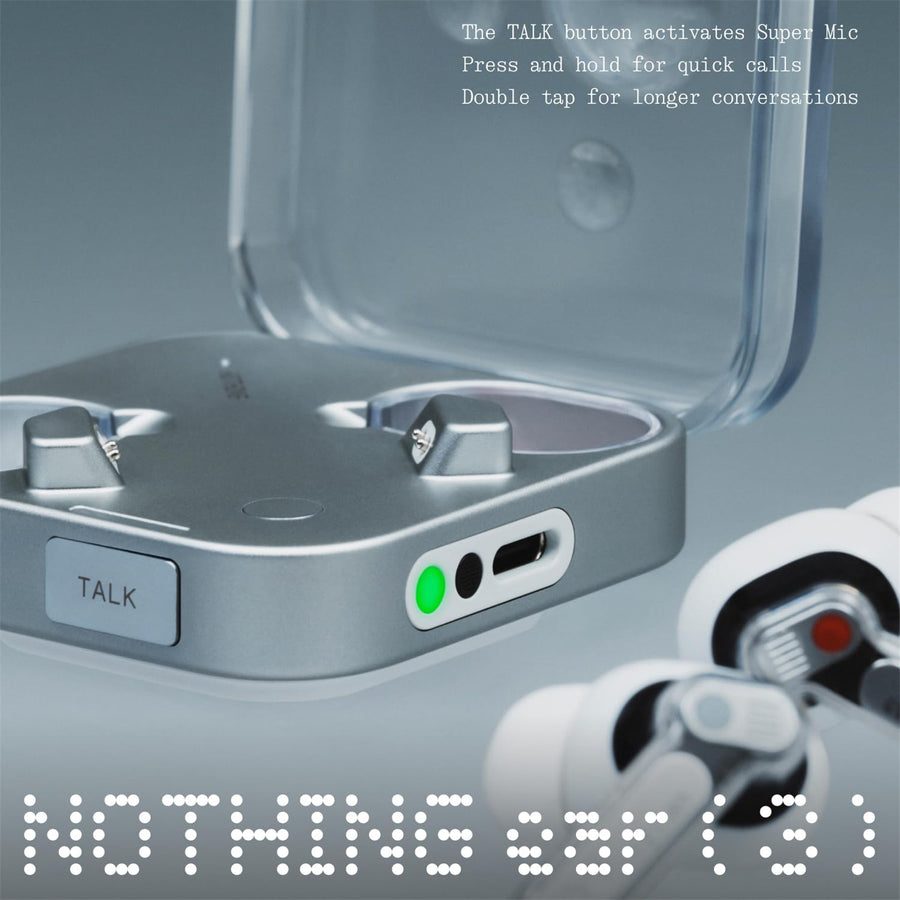 Nothing Ear (3) True Wireless Noise Cancelling In-Ear Headphones - Black