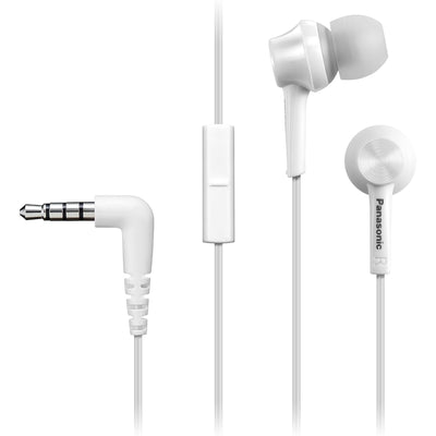 Panasonic  TCM115E-K Wired In-Ear Headphones with In-Line Microphone - White