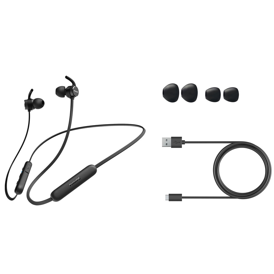 TAE1205BK - PHILIPS IN-EAR WIRELESS HEADPHONES WITH MIC