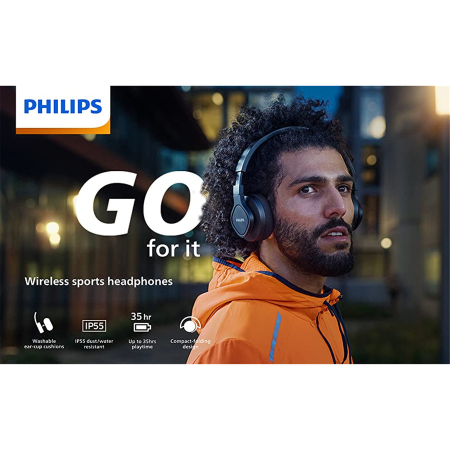 Philips  TAA4216 Wireless On-Ear Sports Headphones - Black