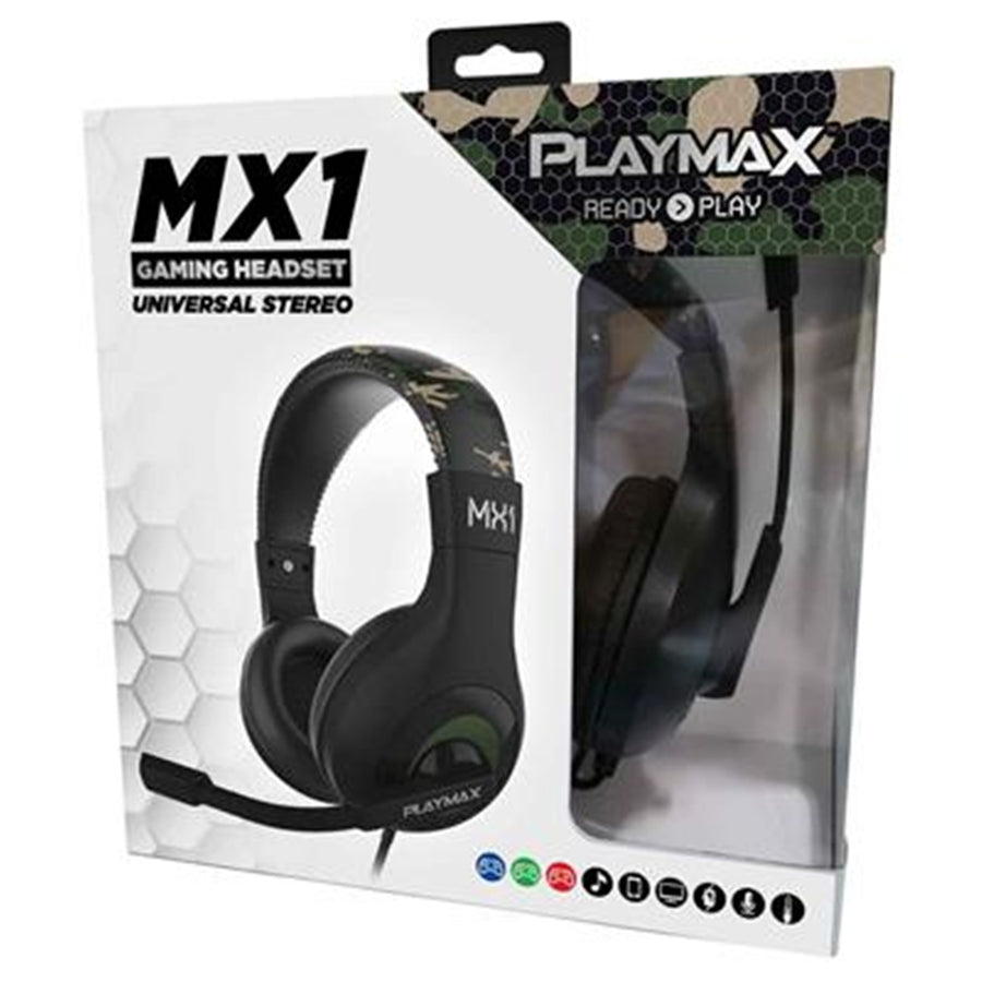 MX1HSJC - Playmax MX1 Universal-Headset - Jungle Camo