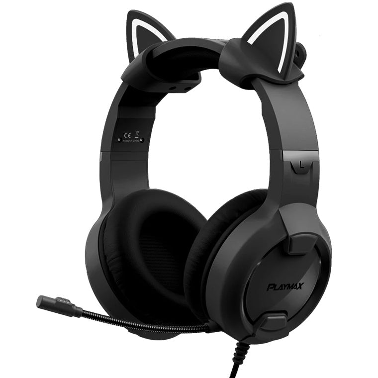 PCEBW – Playmax Katzenohren Schwarz/Weiß