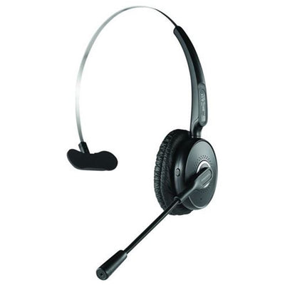 Promate ENGAGE-BLK - Over ear Mono Bluetooth Headset w/ HD Voice Clarity. Noise-Cancelling Microphone