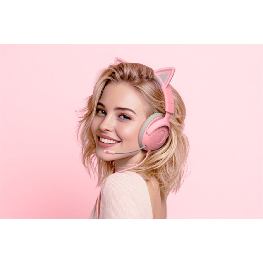 RZ04-05350100-R3M1 - RAZER KRAKEN KITTY V3 X - WIRED HEADSET WITH KITTY EARS - QUARTZ EDITION - FRML PACKAGING