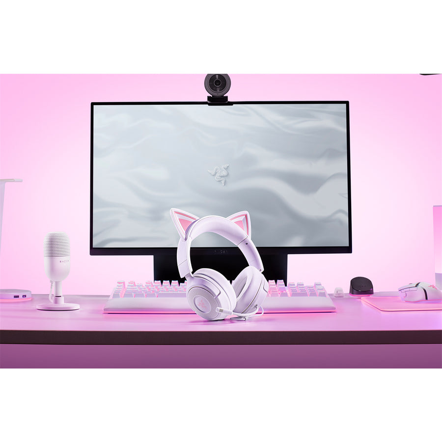 RZ04-05350300-R3M1 - RAZER KRAKEN KITTY V3 X - WIRED HEADSET WITH KITTY EARS - WHITE EDITION - FRML PACKAGING
