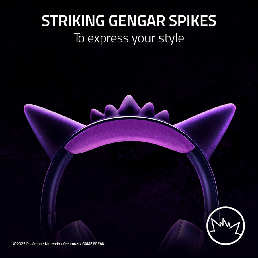 Razer Kraken Kitty V2 USB Wired Gaming Headset - Pokemon Gengar Edition